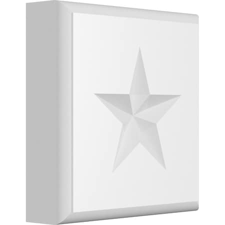 Standard Sedgwick Star Rosette With Rounded Edge, 4W X 4H X 1P